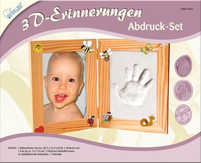 Kreativ Set 129002 3D Erinnerungen Bilderrahmen Set klein für Ihr Baby