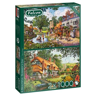 Falcon 11248 A Beautiful Summers Day 2x1000 Teile Puzzle