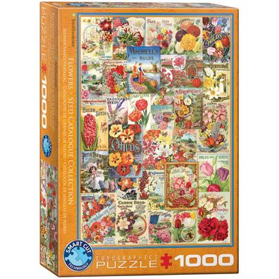 EuroGraphics 6000-0806 Blumen Saatgutkataloge 1000 Teile Puzzle