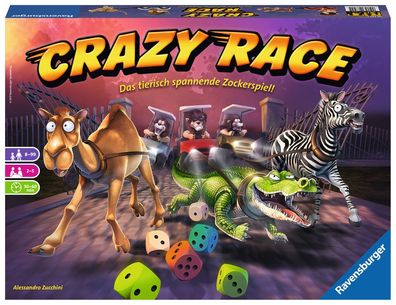 Ravensburger 26725 Crazy Race, Familienspiel