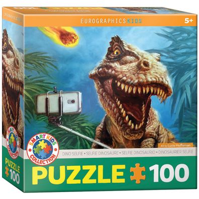 Eurographics 6100-5555 Dinosaurier Selfie 100 Teile Puzzle