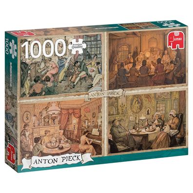 JUMBO 18856 Premium Collection – Anton Pieck, Unterhaltung im Wohnzimmer 1000 ...