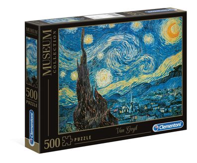 Clementoni 30314 Museum Collection van Gogh Starry Night 500 Teile Puzzle