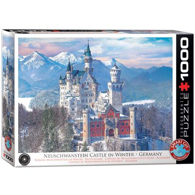 EuroGraphics 6000-5419 Schloss Neuschwanstein im Winter 1000-Teile Puzzle
