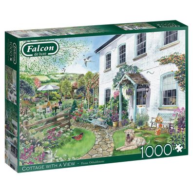 Falcon 11326 Fiona Osbaldstone Ferienhaus mit Aussicht 1000 Teile Puzzle