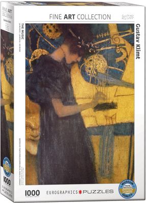 EuroGraphics 6000-1991 Gustav Klimt Die Musik 1000 Teile Puzzle