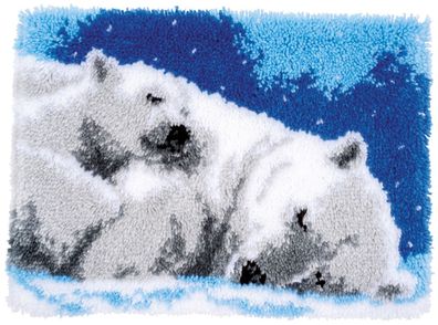 Vervaco PN-0170803 Knüpfteppich Eisbären