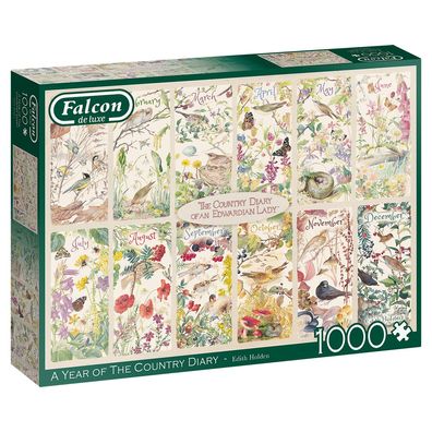 Falcon 11305 Rowena Stott A Year of the Country Diary 1000 Teile Puzzle