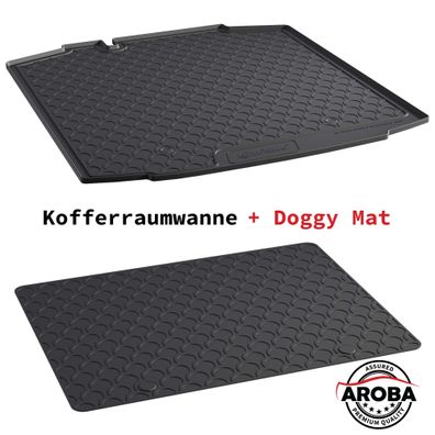 SET Kofferraumwanne & DoggyMat passend für Skoda Rapid 2012> tieferLB Kofferraummatte
