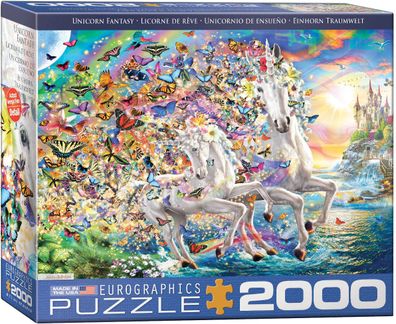 EuroGraphics 8220-5551 Unicorn Fantasy 2000-teiliges Puzzle