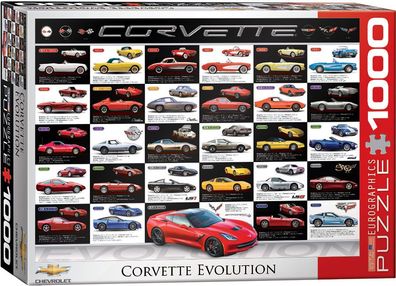 EuroGraphics 6000-0683 Corvette Evolution 1000 Teile Puzzle