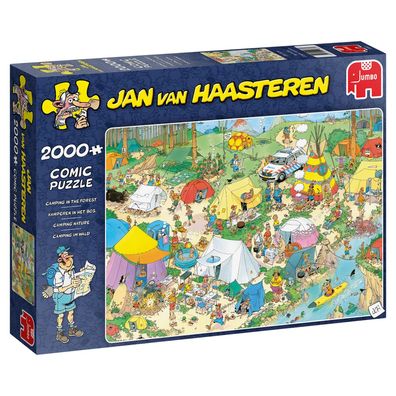 Jumbo 19087 Jan van Haasteren Camping im Wald 2000 Teile Puzzle