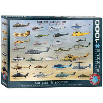 EuroGraphics 6000-0088 Militärhelikopter 1000-Teile Puzzle