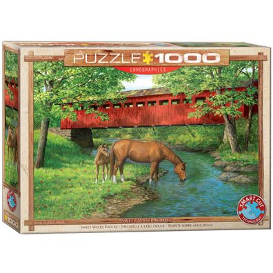 EuroGraphics 6000-0834 Sweet Water Brücke von Persis Clayton Weirs 1000 Teile Puzzle