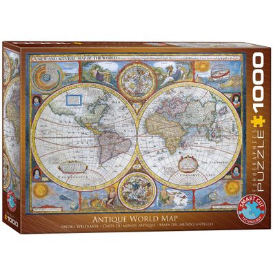 EuroGraphics 6000-2006 Antique World Map 1000-Teile Puzzle