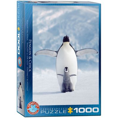 EuroGraphics 6000-1246 Penguin & Chick 1000-Teile Puzzle