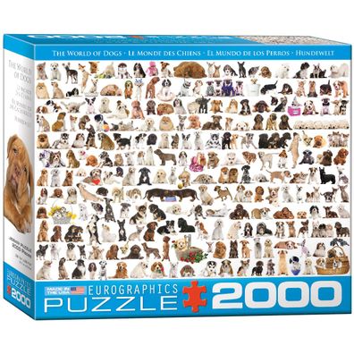 EuroGraphics 8220-0581 Hundewelt 2000 Teile Puzzle
