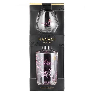 Hanami Dry Gin mit Glas