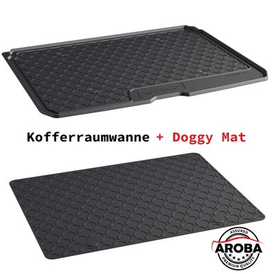 SET Kofferraumwanne & DoggyMat passend für Audi Q2 2016> variablerLB Kofferraummatte