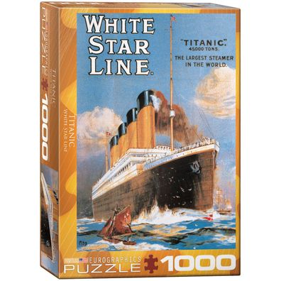 Eurographics 613330 Titanic White Star Line 1000 Teile Puzzle