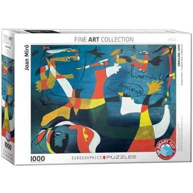 EuroGraphics 6000-0859 Schwalbe Liebe von Joan Miró 1000 Teile Puzzle