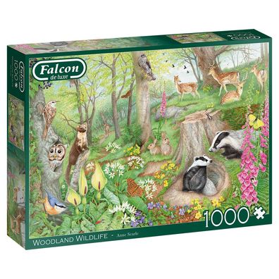 Falcon 11322 Anne Searle Tiere im Wald 1000 Teile Puzzle