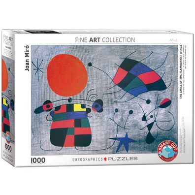 EuroGraphics 6000-0856 Das Lächeln der Flammenflügel von Joan Miró 1000 Teile Puzzle