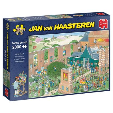 JUMBO 20023 Jan van Haasteren Der Kunstmarkt 2000 Teile Puzzle