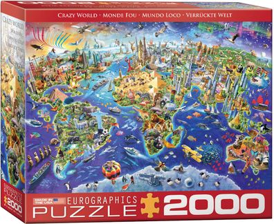 EuroGraphics 8220-5343 Crazy World 2000-teiliges Puzzle