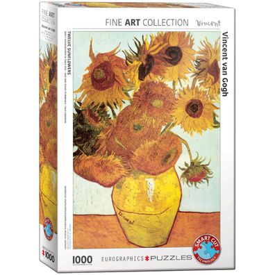 EuroGraphics 6000-3688 Zwölf Sonnenblumen in einer Vase von Vincent van Gogh ...