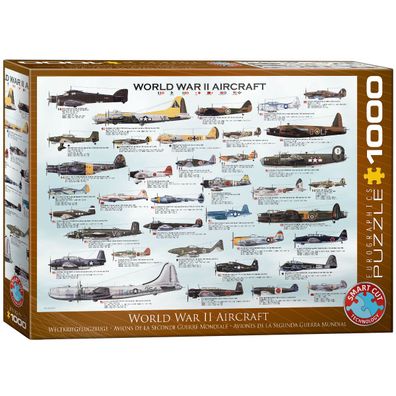 EuroGraphics 6000-0075 Kriegsflugzeuge des 2. Weltkrieges 1000-Teile Puzzle