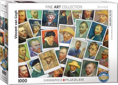 EuroGraphics 6000-5308 Vincent van Gogh Van Goghs Selfies 1000 Teile Puzzle