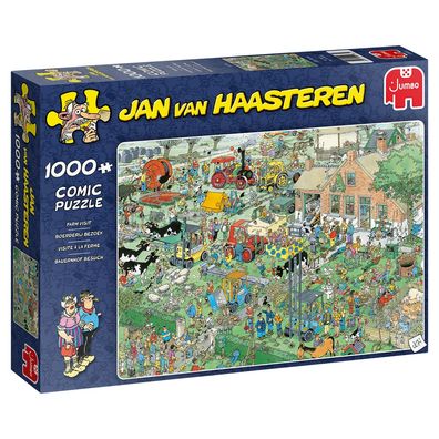 Jumbo 19063 Jan van Haasteren Bauernhof Besuch 1000 Teile Puzzle