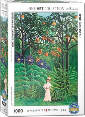 EuroGraphics 6000-5608 Henri Rousseau Frau im Urwald 1000 Teile Puzzle