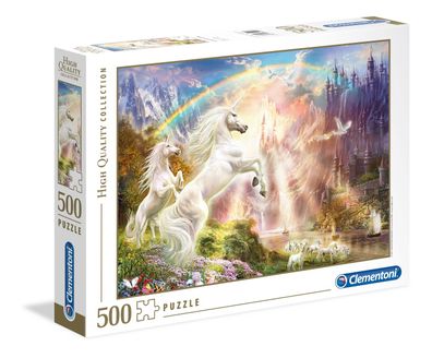 Clementoni 35054 Sunset Unicorns 500 Teile Puzzle