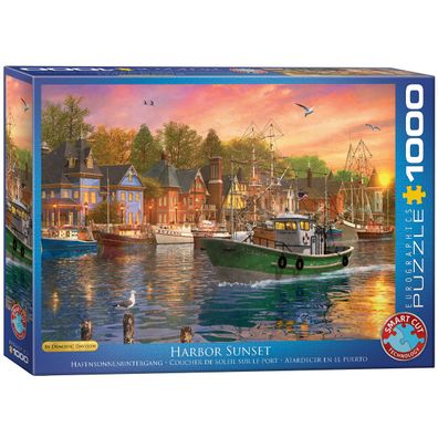 EuroGraphics 6000-0969 Hafensonnenuntergang von Dominic Davison 1000 Teile Puzzle