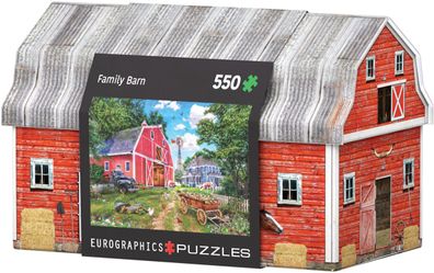 EuroGraphics 8551-5601 Family Farm Tin 550 Teile Puzzle