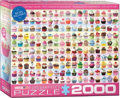 EuroGraphics 8220-0629 Cupcakes in Hülle und Fülle 2000-teiliges Puzzle