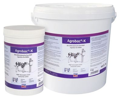 Agrobac-K Powder 1kg, zur Aufwertung der Milchtränke bei Durchfal