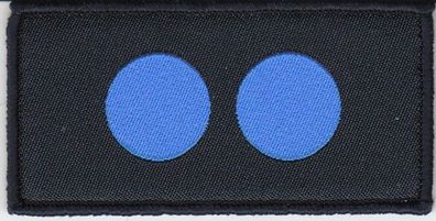 Polizei Dienstgradabzeichen / Funktionsabzeichen Klett Gruppenführer (Blau)