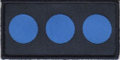 Polizei Dienstgradabzeichen / Funktionsabzeichen Klett Zugführer (Blau)