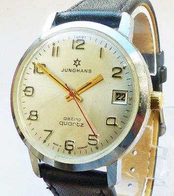 Junghans Astra Calendar Herren Vintage Armbanduhr 70er Jahre