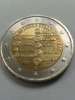 2 euro 2005 Österreich Staatsvertrag 50 Jahre Staatsvertrag unzirkuliert, Patina