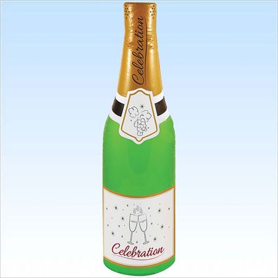 Aufblasbare Champagner Flasche ca 73cm Dekoration Sekt Deko Sektflasche Party