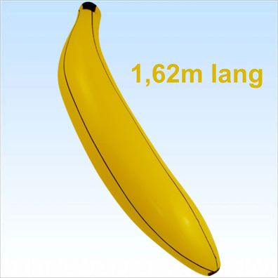 MEGA große Banane 1,62 Meter aufblasbar Südsee Dekoration Urlaub Bananaboat