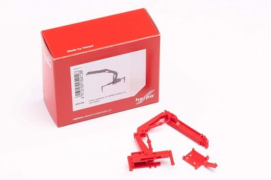 Herpa Zubehör 054126 - Hiab Ladekran X-HIPRO 232 E-3 mit Haken, rot. 1:87