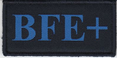 Polizei Dienstgradabzeichen / Funktionsabzeichen Klett BFE + (Plus) (Blau)