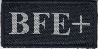 Polizei Dienstgradabzeichen / Funktionsabzeichen Klett BFE + (Plus) (Silber)
