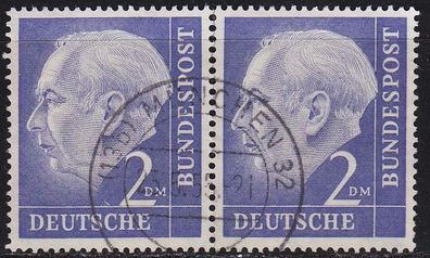Germany BUND [1954] MiNr 0195 2er ( O/ used ) [01]