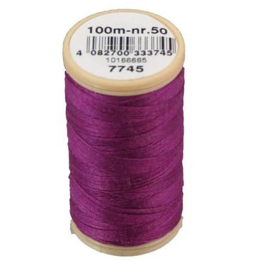 Nähfaden COATS Cotton merc. 50/100m Farbe 7745